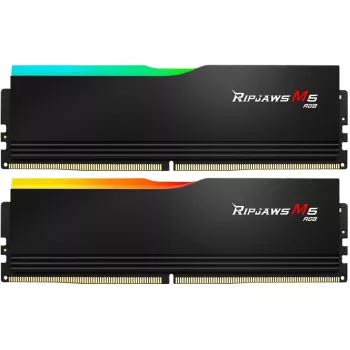 DIMM 32 GB DDR5-5200 (2x 16 GB) dual-kit, geheugen zwart, F5-5200J4040A16GX2-RM5RK, Ripjaws M5 RGB, INTEL XMP