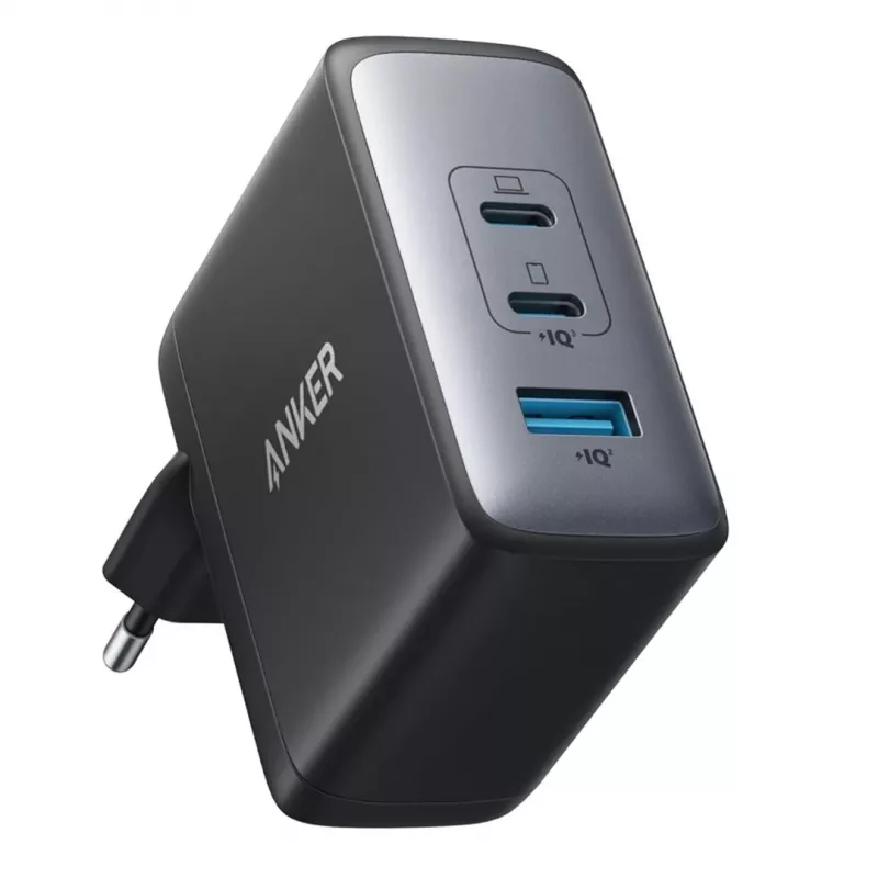 Anker Powerport 736 Nano II universele zwarte AC-snellader voor binnen