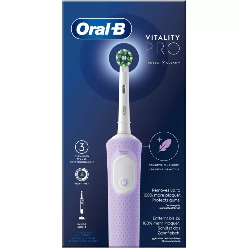 Oral-B Vitality Pro elektrische tandenborstel paars 1 borstel