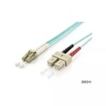 Equip LC/SC glasvezel-patchkabel, OM3, 5.0m, 5 m, OM3, LC, SC