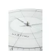 NeXtime klok 8125 Fancy Round, Ø43 cm, wand, wit/zilver