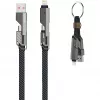 4smarts USB-C kabel ComboCord Flat 240W+ sleutelhanger - kabel - Digitaal/Data