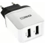 Mobiele oplader 2GO 795999 universeel wit AC binnen 2 USB-aansluitingen