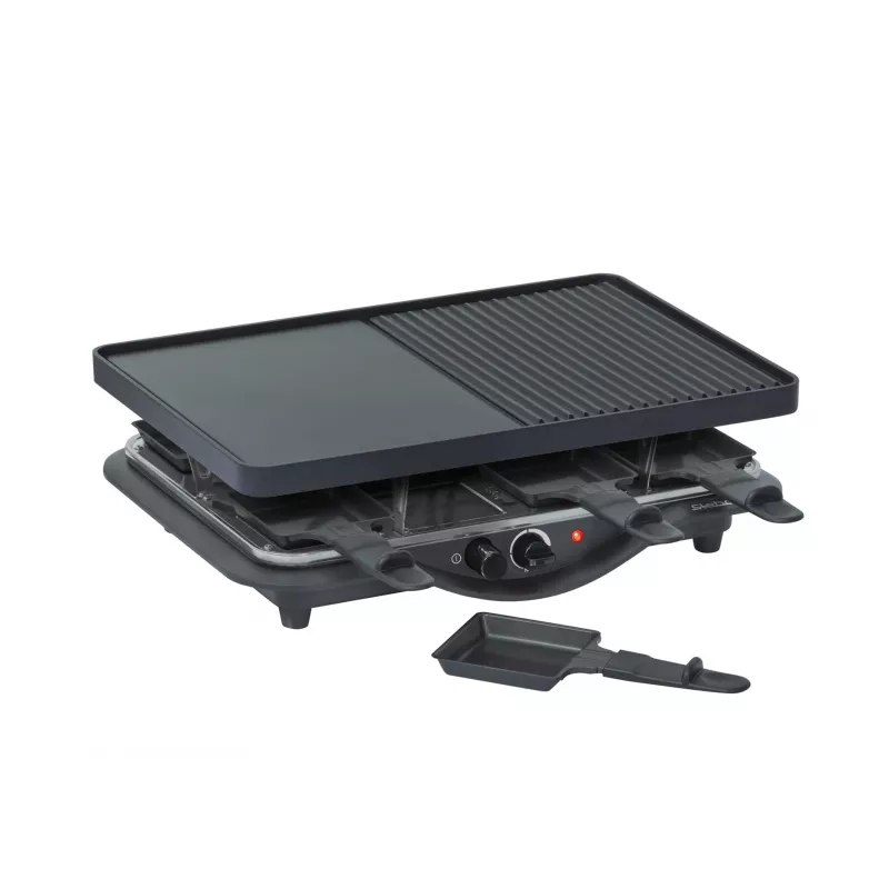 Steba RC 28 gietijzeren raclettegrill, 1400 W, 8 pannetjes, zwart