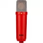 Studio-condensatormicrofoon RØDE NT1 Signature Red — Niere, 20–20000 Hz, -32 dB gevoeligheid, XLR (3-polig), 313 g