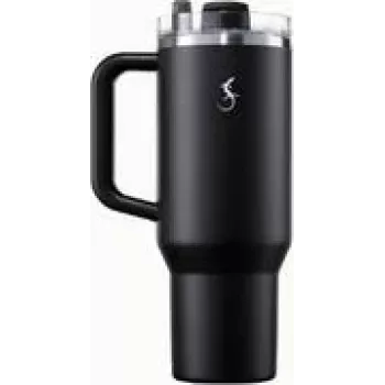 Thermobeker Lurch BIG CUP 1,2L, RVS dubbelwandig vacuüm geïsoleerd, zwart