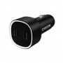 Auto-oplader CANYON OnDrive 60 PD 60W 2xUSB-C — 60W vermogen, 2 USB-C-aansluitingen, zwart