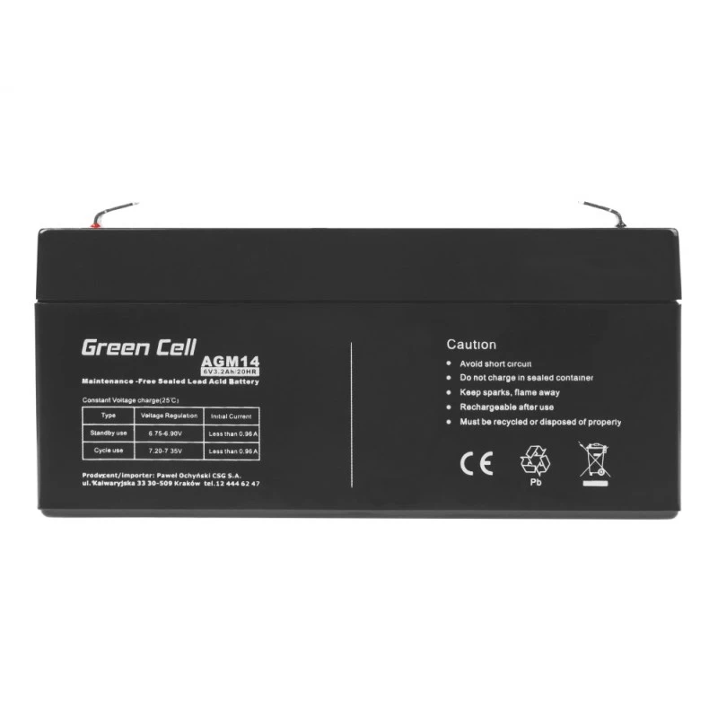USV batterij verzegeld loodzuur Green Cell AGM14