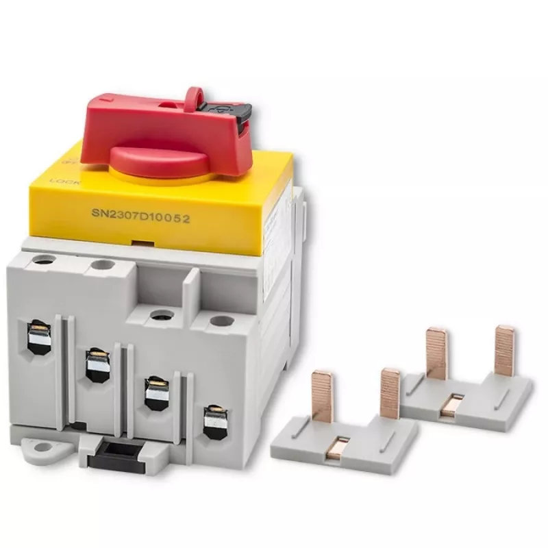 Qoltec 52611 DC-scheider met vergrendelfunctie | hoofdschakelaar | 1200 V | 32 A | 8 kV | 4P