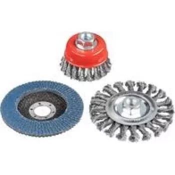 Draadborselset voor haakse slijper KWB 597510, 3 stuks