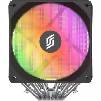 CPU-koeler Silentware Titan RGB dual-tower met 6 heatpipes en 2×120mm PWM A-RGB-ventilatoren