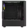 PC-behuizing SAVIO Noctis Flow RGB — Cube, ATX/Mini-ITX, 3x 120 mm frontventilatoren, zijvenster van gehard glas, max. GPU 35 cm