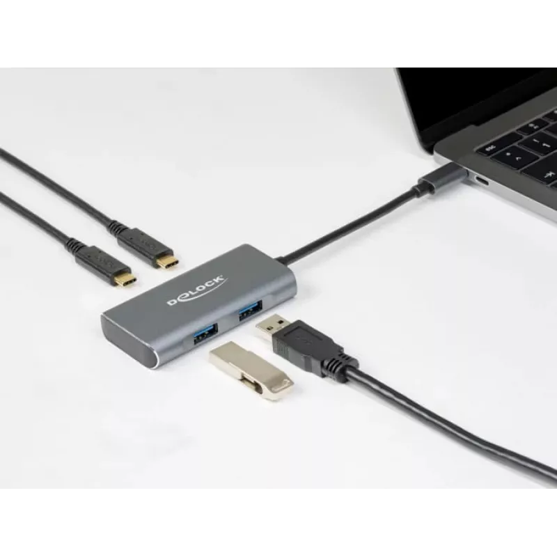 USB-hub DeLOCK externe USB 10 Gbps USB Type-C hub 63260