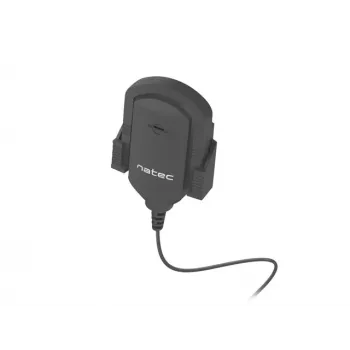 Kleefmicrofoon NATEC NMI-1352, bedraad 3,5 mm, gevoeligheid -58 dB, 50–16000 Hz, 1,8 m kabel, 20 g