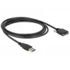 USB-kabel DeLOCK 83599 USB 3.2 Gen 1 3 m USB A Micro-USB B zwart
