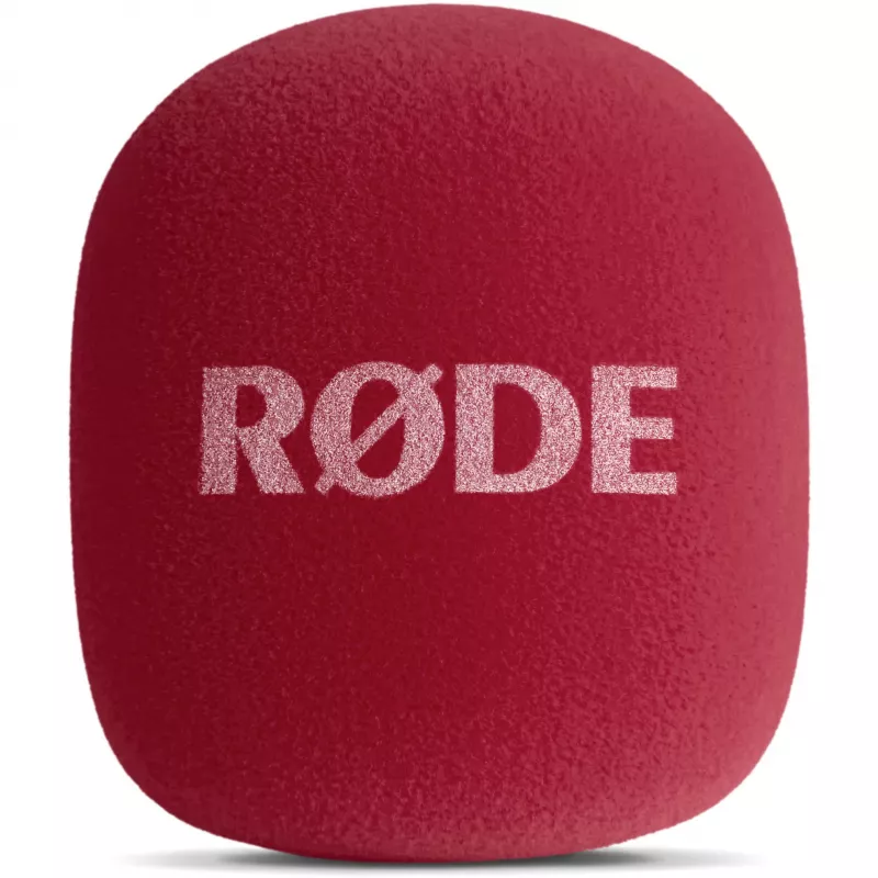 Draagbare interviewmicrofoon Rode Interview GO – rood (compact, handapparaat, plug-and-play)