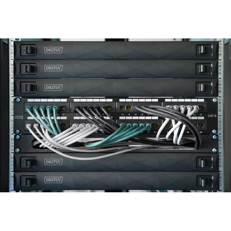 Digitus Cat. 6A keystone-module, afgeschermd, met intelligente kabelmanager, 48 stuks