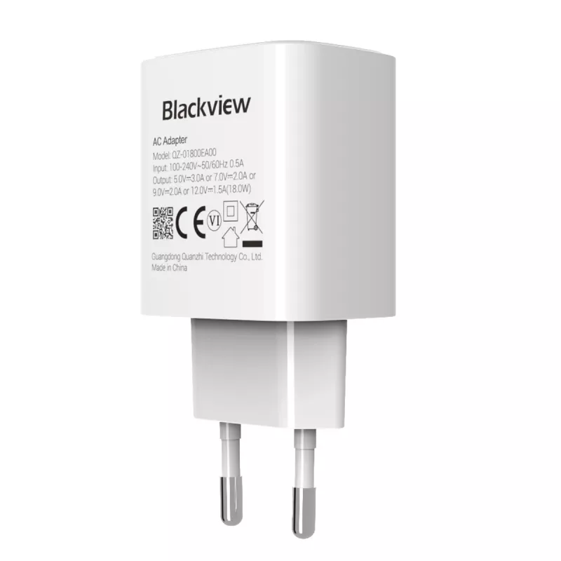 Oplader BLACKVIEW CHAR-18W 18 W vermogen — compacte USB-wandlader voor mobiele apparaten