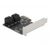 SATA PCI Express x1-kaart DeLOCK 90010 low-profile-formfactor