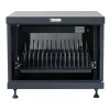 Rack-plank TECHLY 367652 kabelorganizer met 3M-kleefbevestiging, staal, 550×550×410 mm, zwart