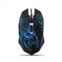 Esperanza MX203 SCORPIO - muis - USB - blauw - muis - optisch - 6 knoppen - zwart