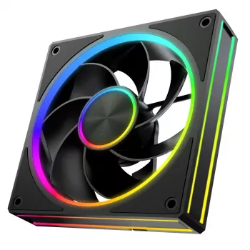 Behuizingsventilator MODECOM VOLCANO LOOP 120 ARGB Reverse Fan zwart 120 mm PWM 400–1400 RPM ARGB-header