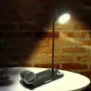 Tafellamp Tellur TLL151361 met draadloze Qi-oplader en Bluetooth-luidspreker, verstelbare verlichting