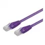 Wentronic Goobay CAT 5e-patchkabel, U/UTP, violet, 0,25 m - CCA koper-mix (95202)