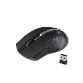 Rebeltec draadloze optische muis, GALAXY zwart/zilver, rubberen oppervlak