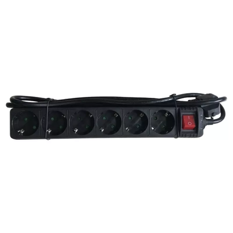 Verlengsnoer M-Cab POW0028 1,5 m 6 AC-stopcontacten 16 A 3680 V