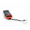 Kaartlezer Gembird FD2-MSD-3 USB 2.0 zwart rood