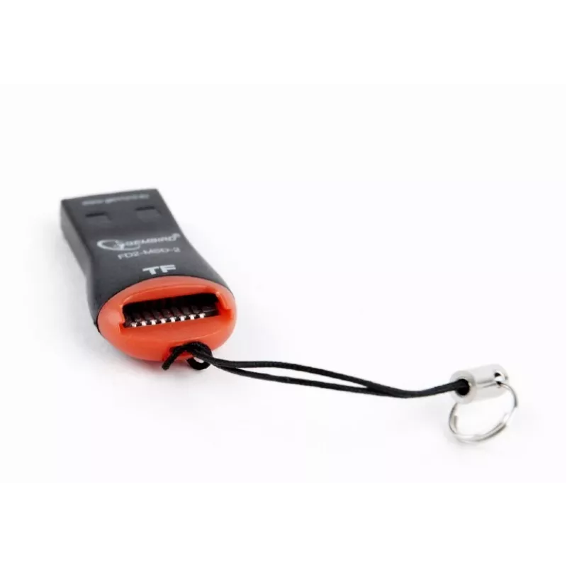 Kaartlezer Gembird FD2-MSD-3 USB 2.0 zwart rood