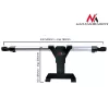Maclean Brackets MC-657 universele hoofdsteun autotablethouder, 7 - 10.1, verstelbaar 360° rotatie