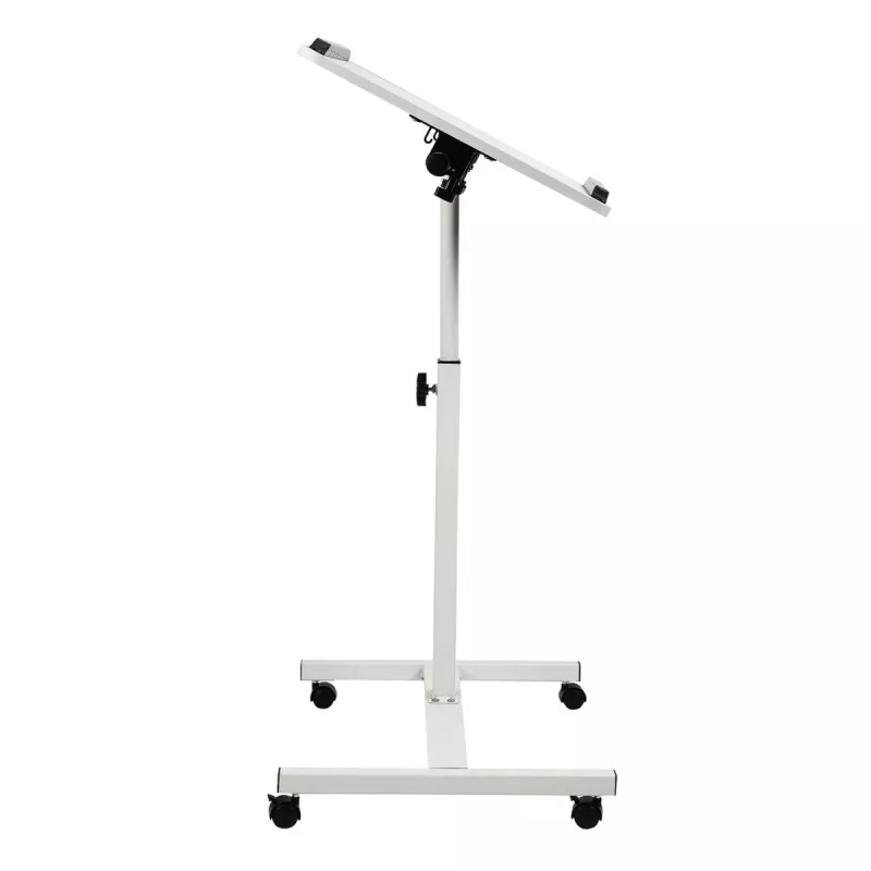 Maclean mobiele bureau-/laptopstandaard, wit, hoogteverstelling 59-89 cm, max. 30 kg, MC-121 W