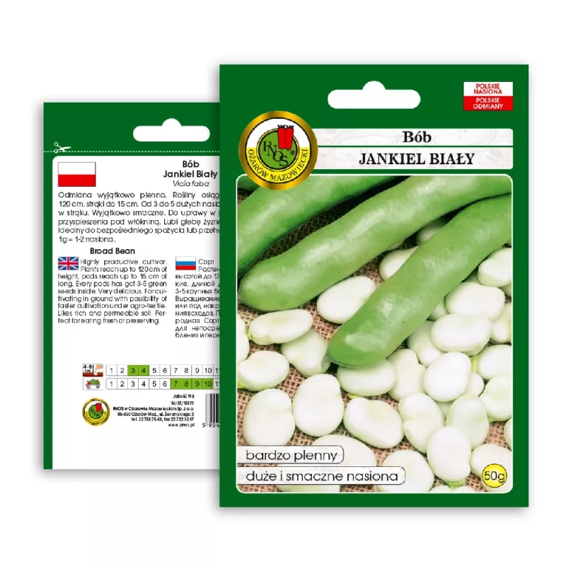 PNOS tuinboon Jankiel White zaden, 50 g