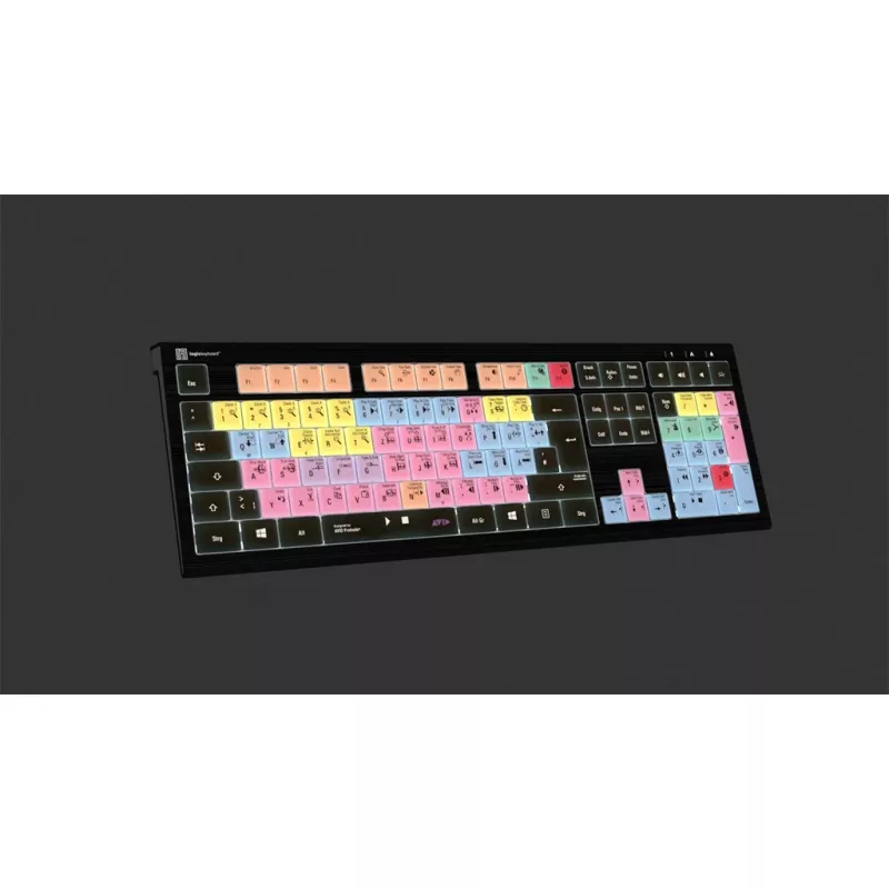 Logickeyboard ASTRA 2 USB QWERTZ toetsenbord zwart full-size 108 toetsen