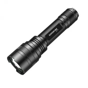 Zaklamp Supfire C8-H — 1200 lm, USB-oplaadbaar, 250 m bereik