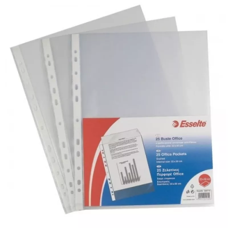 Hoesjes Esselte, A3, 75 micron, mat, staand, pak van 50 stuks