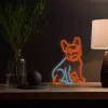 Neon Lights Dog MANTA SNL68MT Franse buldog decoratief neonbord