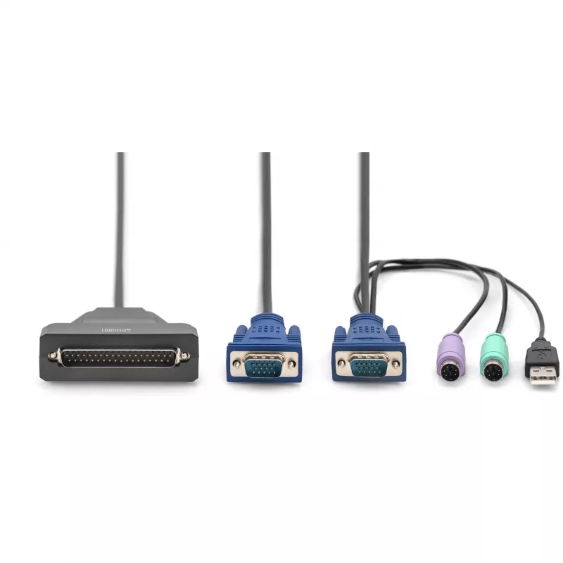 KVM-switch Digitus DS-72212 Enkelvoudige poort