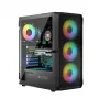 LOGIC CONCEPT Portos ARGB ATX mid-tower behuizing, zwart