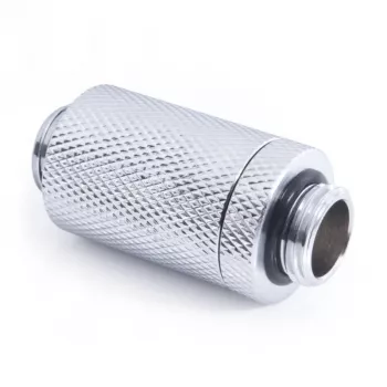 Alphacool ES D-Plug 31,5 mm, G1/4 buitendraad – G1/4 buitendraad, chroom