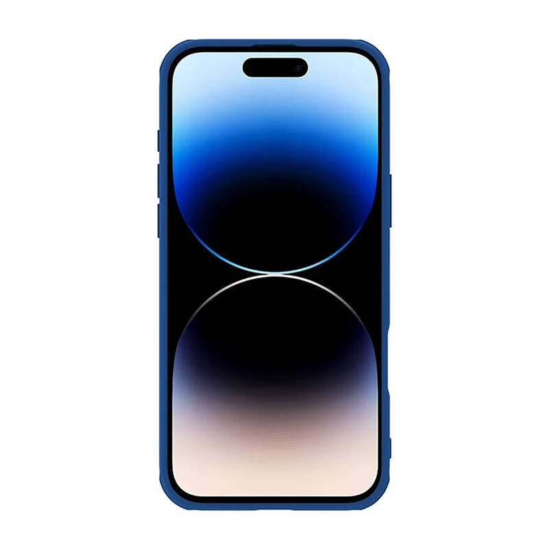Hoesje Nillkin CamShield Pro voor iPhone 16 Pro Max, blauw, schuifbare cameraklep