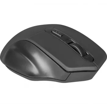 Draadloze optische muis DEFENDER Datum MB-345 RF, dubbelhandig/rechtshandig, 1600 DPI, 3 toetsen, USB RF-ontvanger, zwart