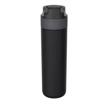 Isolatiefles Kambukka ELTON 600 ml — zwart, dubbelwandig roestvrij staal, vacuüm geïsoleerd, lekvrij