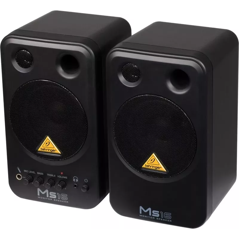 Behringer MS16 luidspreker 2-weg zwart bedraad 16 W