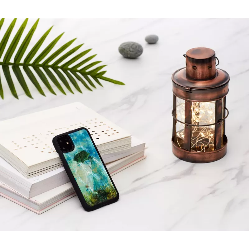 Smartphonehoesje iKins voor iPhone 11 — zwart Camille-design, beschermhoes