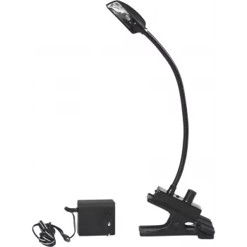 Klemspot EUROLITE 80702305 LED met instelbare helderheid, klembeugel, EU-stekker