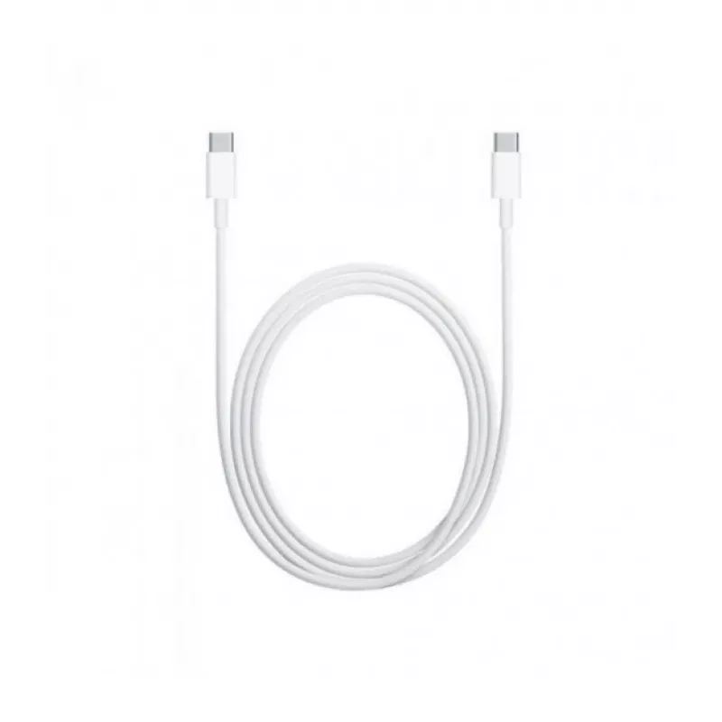 USB C - USB C kabel 1m. silicone wit