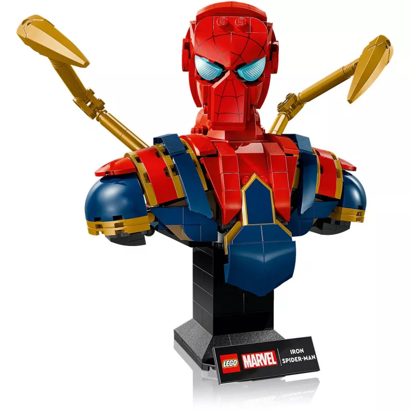 LEGO Marvel verzamelbuste Iron Spider-Man 76326, 379 onderdelen, 18+ tentoonstellingsmodel, 170×200×110 mm